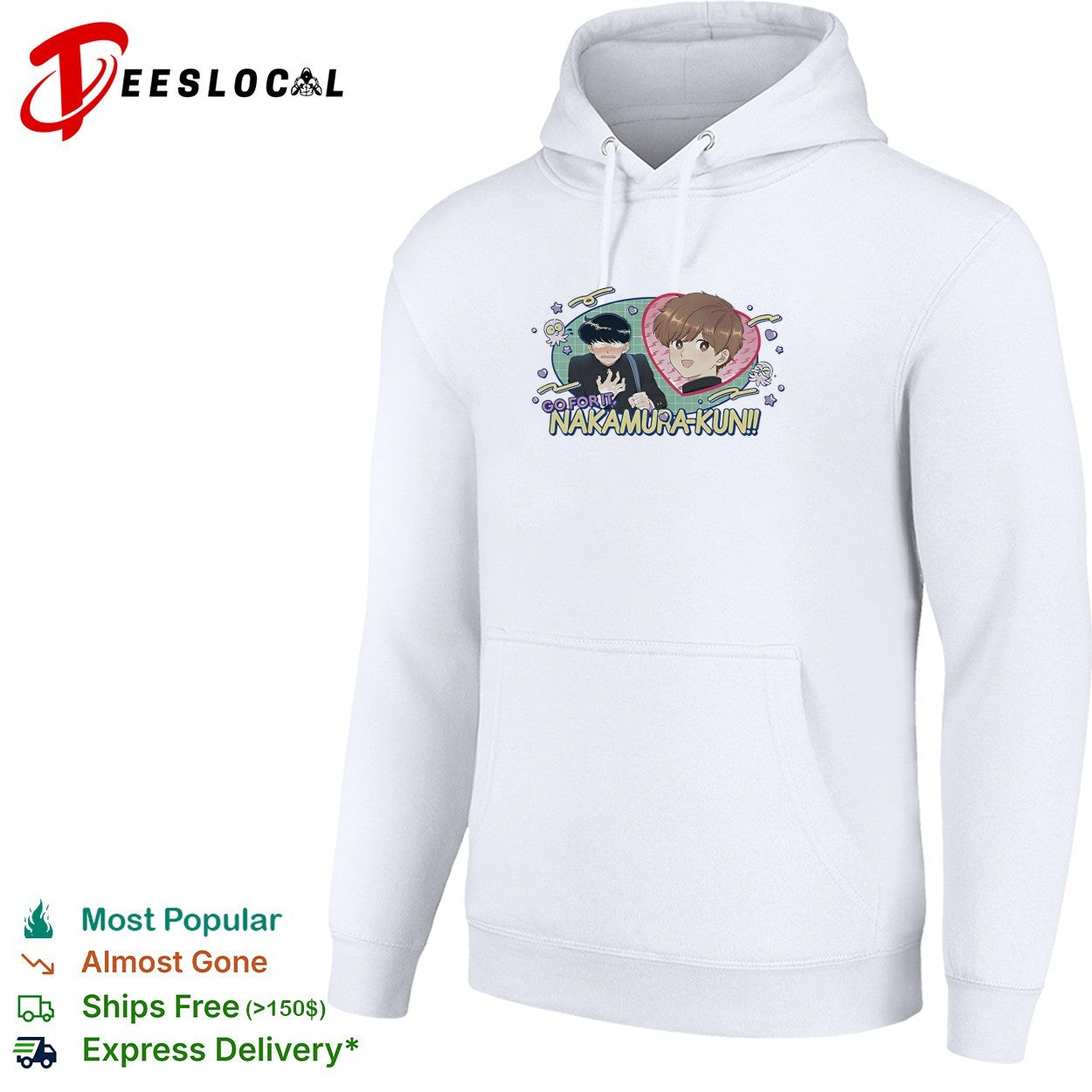 Nakamura Kun go for it anime boys shirt