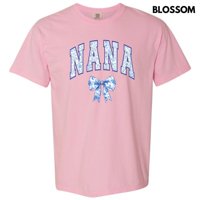 Nana Ginger Jar Florals Comfort Colors T-Shirt 'NLB' Hoodie, Sweatshirt | CiraTrend.com