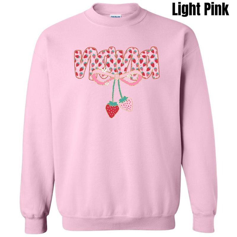 Nana Strawberry Coquette Sweatshirt 'NLB' T-Shirts, Hoodie | CiraTrend.com