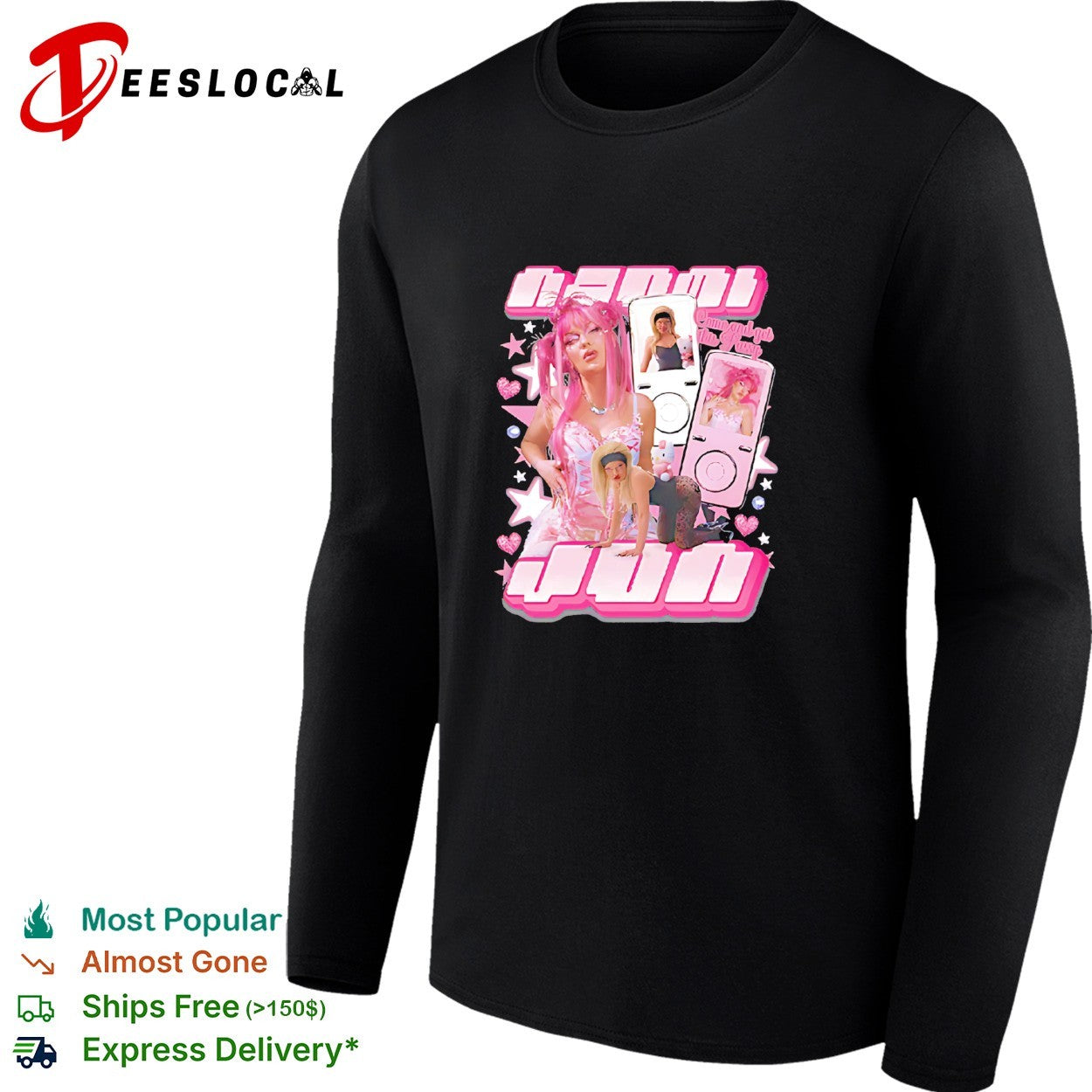 Naomi Jon come and get this pussy pink girls shirt