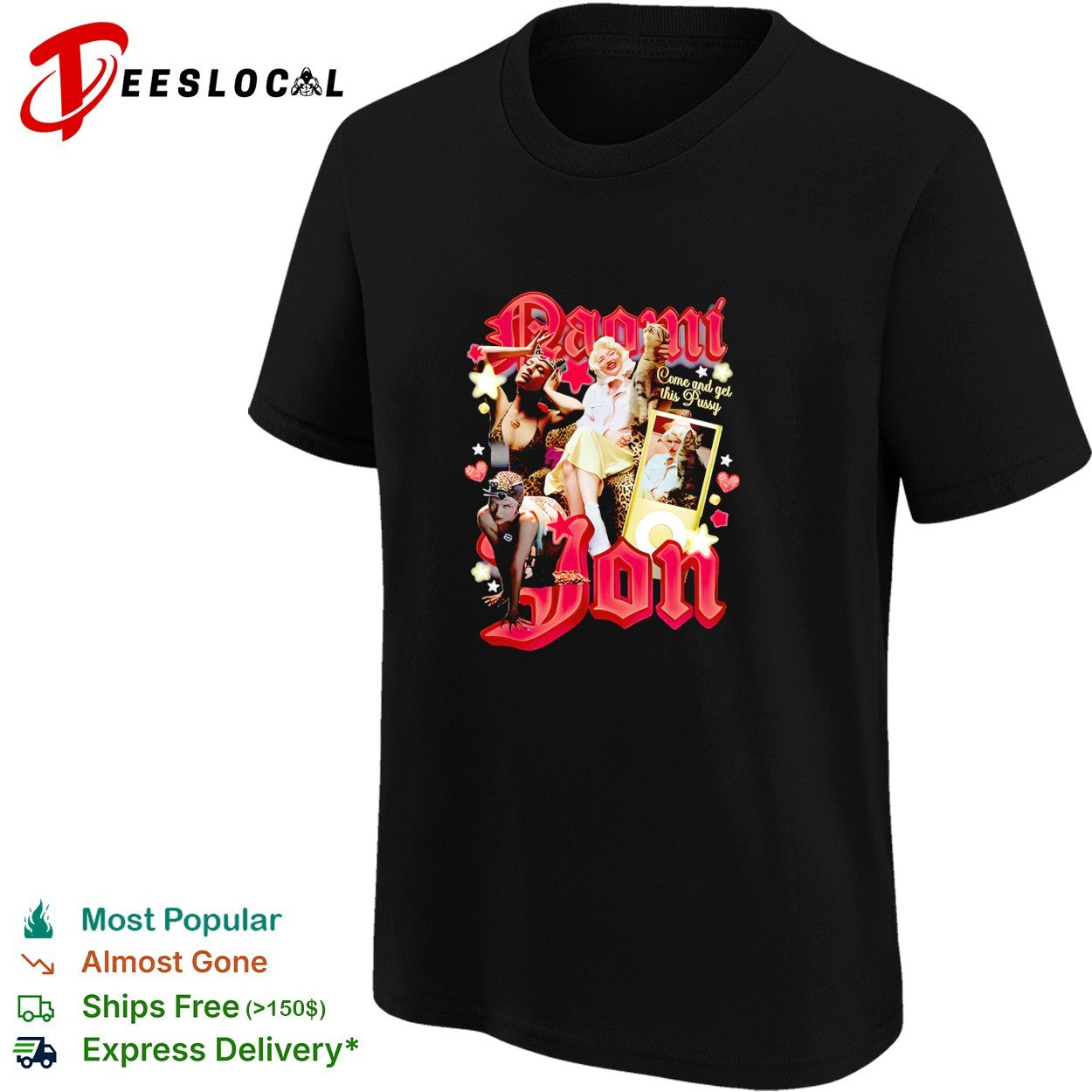 Naomi Jon come and get this pussy retro girls shirt
