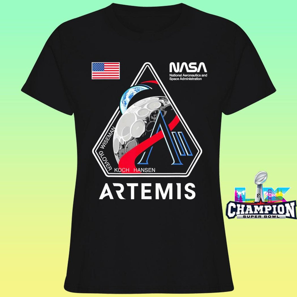 Nasa Artemis Ii Mission Patch Logo Moon Space Program 2026 Shirt