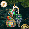 Nashville Predators NHL Grinch Candy Cane Personalized Xmas Gifts Christmas Tree Decorations Ornament