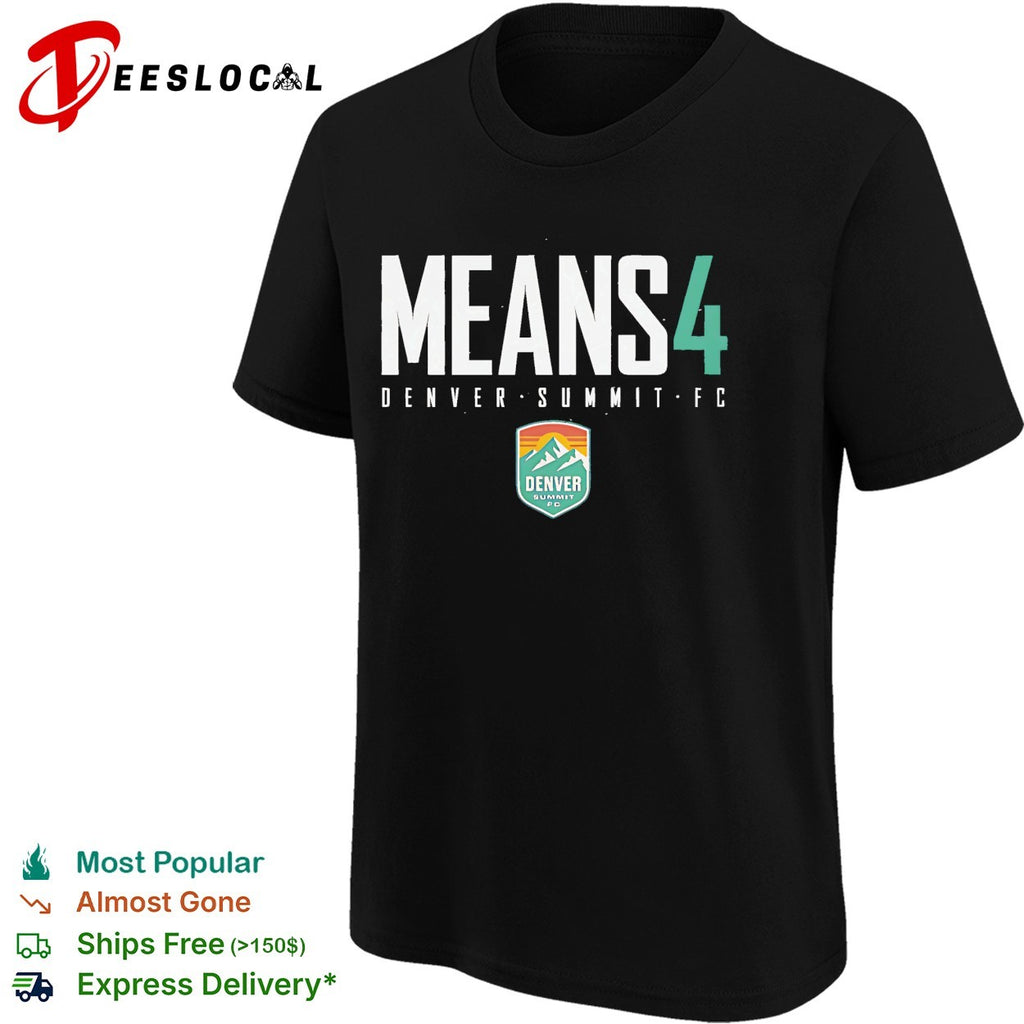 Natalie Means 4 Denver Summit FC professional women’s soccer team shirt