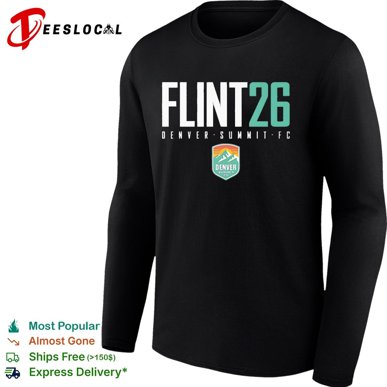 Natasha Flint 26 Denver Summit FC professional women’s soccer team shirt