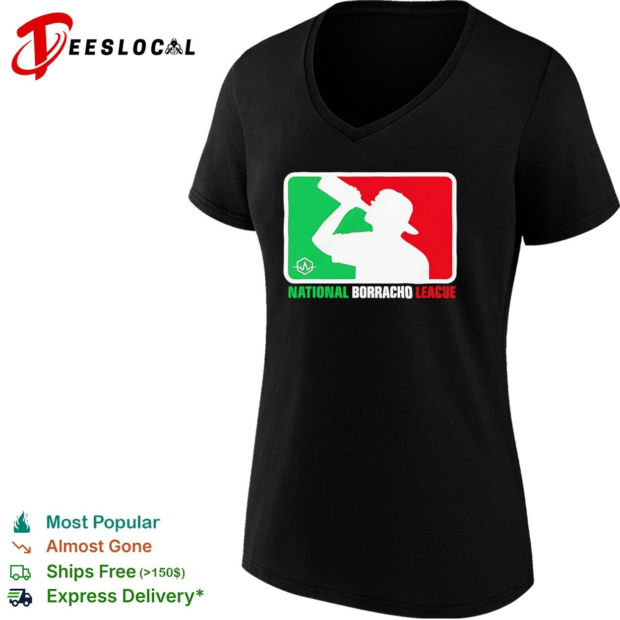 National Borracho League Mexican Drinking shirt