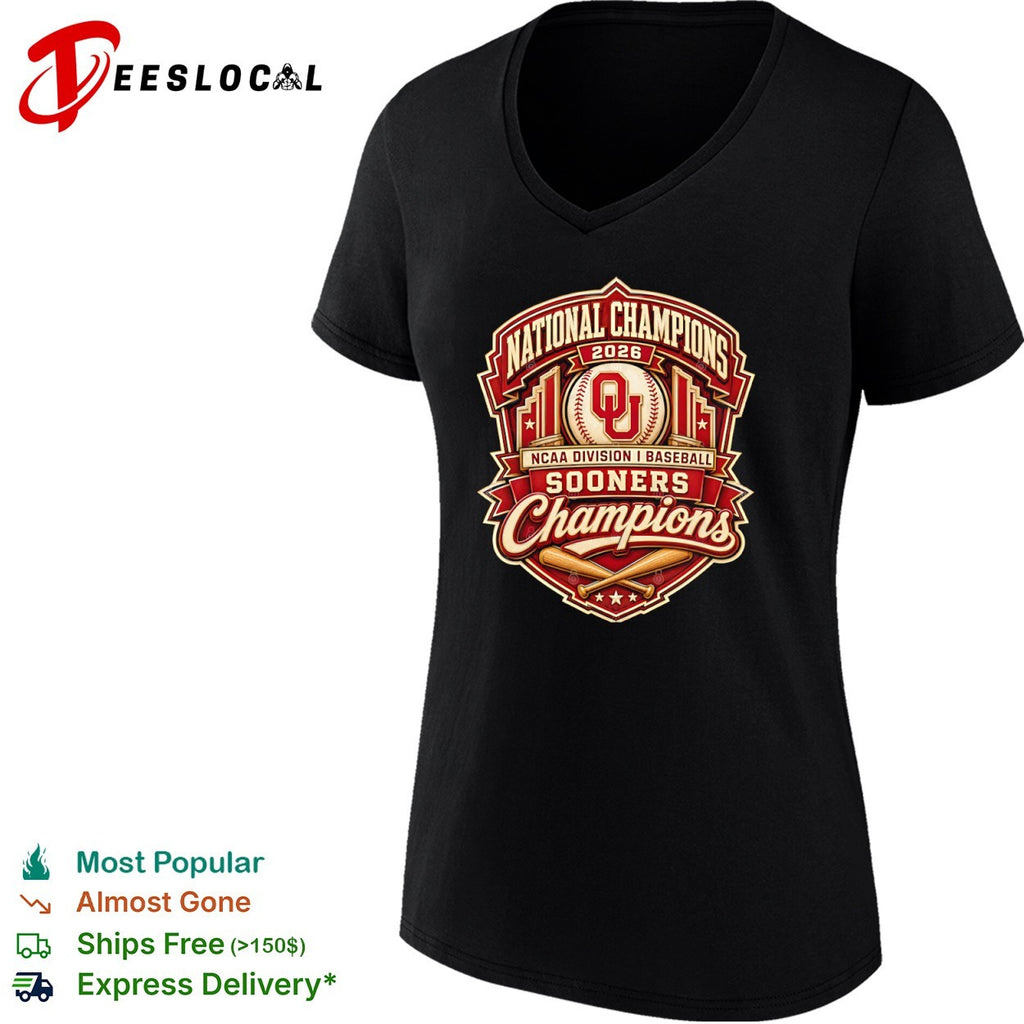 National Champions 2026 Oklahoma Sooners NCAA Division I Baseball Champions shirt