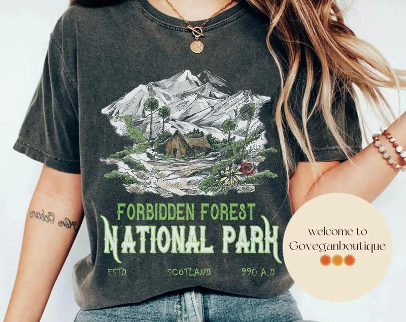National Park Wizard T-Shirt, Forbidden Forest Shirt, Wizarding World Shirt, Bookish Gift Hoodie, Sweatshirt | CiraTrend.com