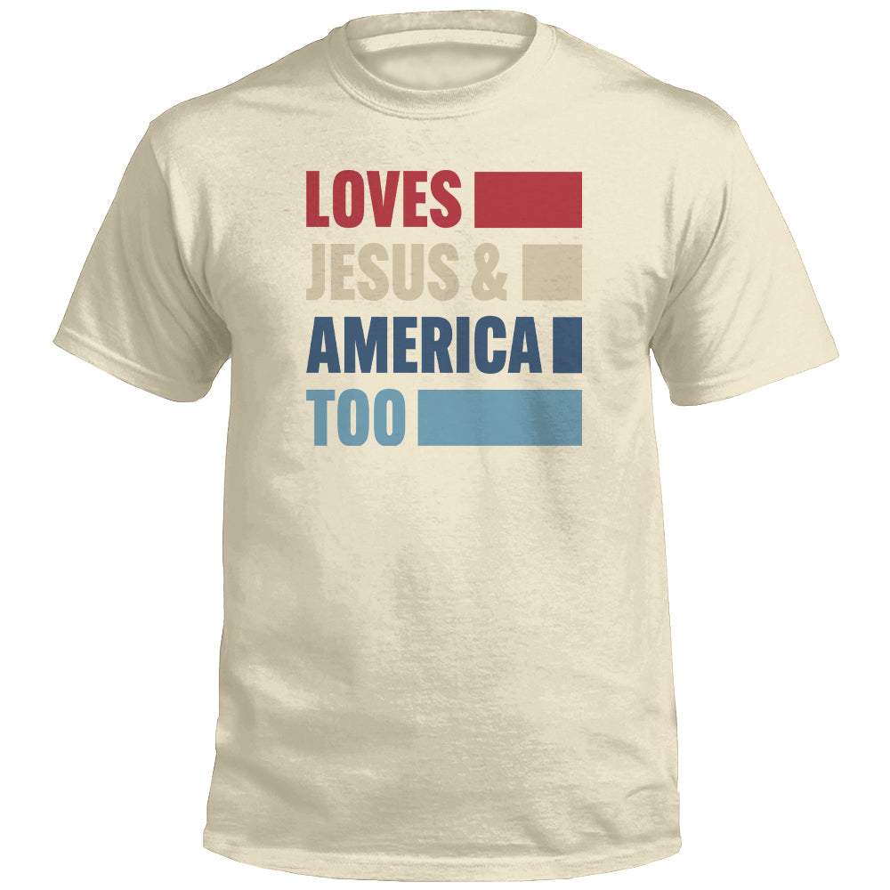 Loves Jesus & America Too Bold (Front) T-Shirts, Hoodie, Sweatshirt | CiraTrend.com (Image 3)