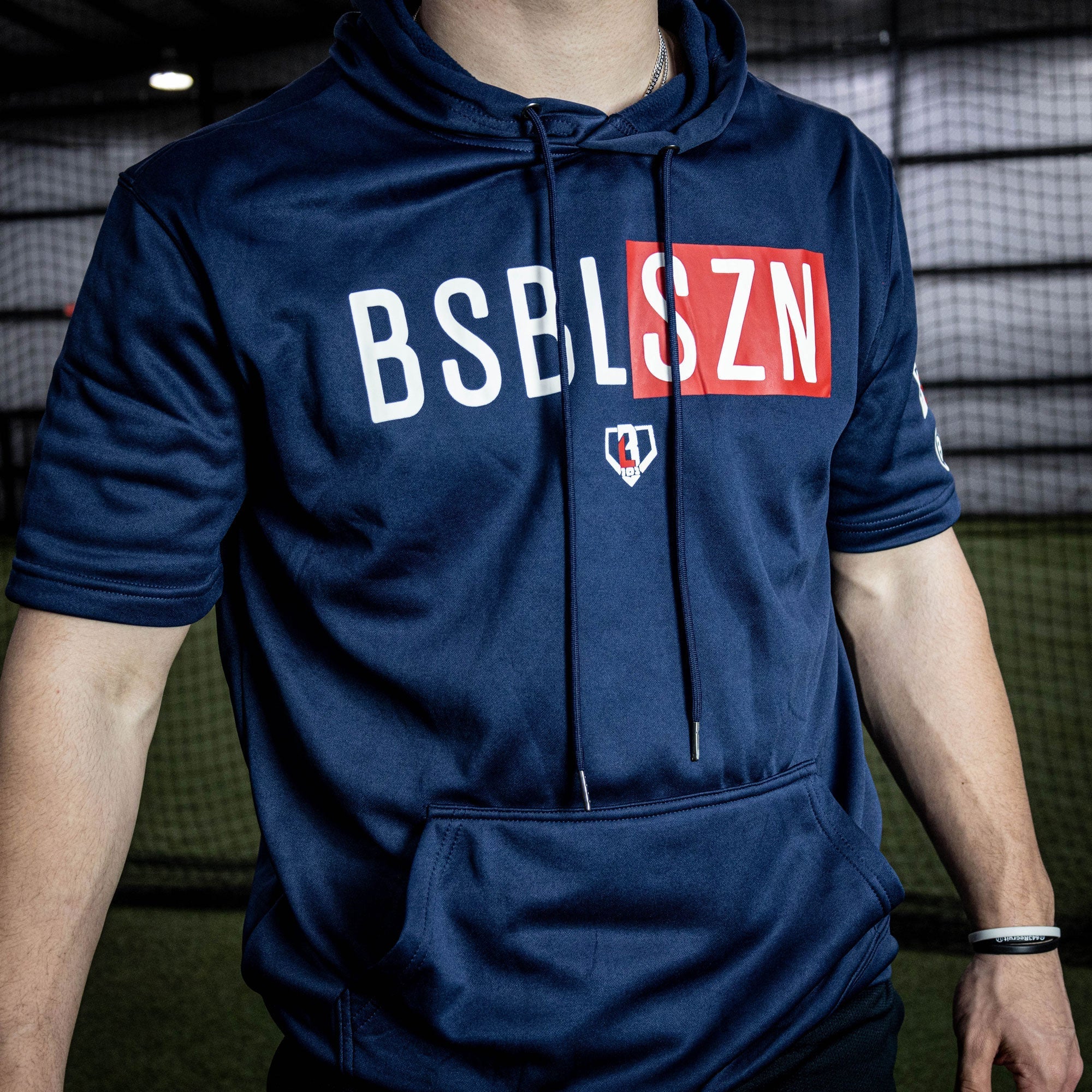 BSBL-SZN Short Sleeve Hoodie V2 - Navy
