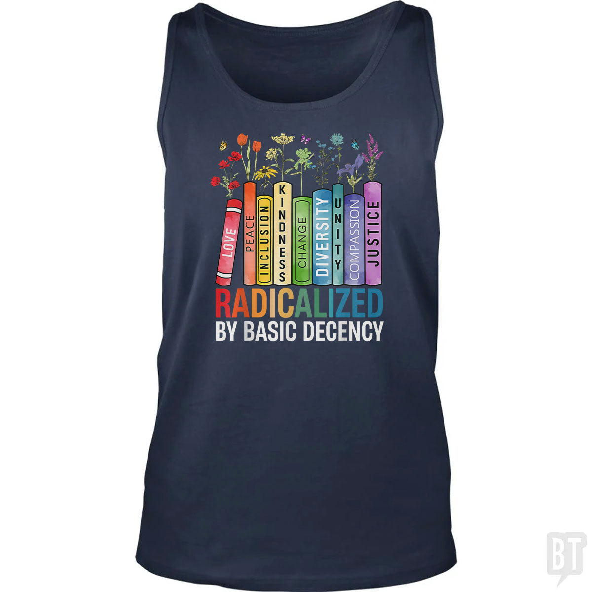 Book Flower Tank Top