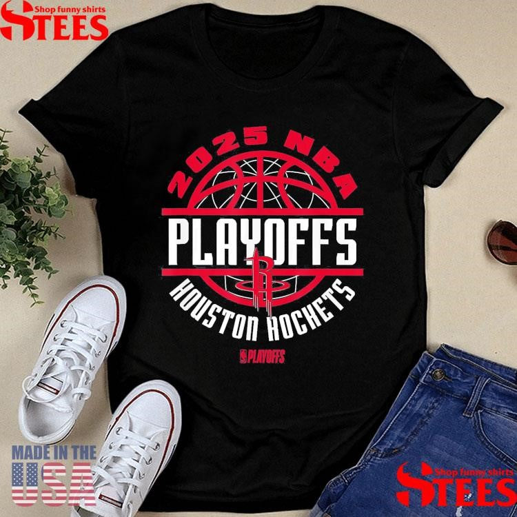 Nba Official Houston Rockets 2025 Playoffs Game Time T-shirt