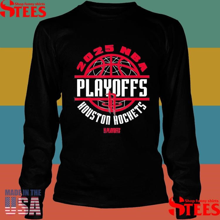 Nba Official Houston Rockets 2025 Playoffs Game Time T-shirt