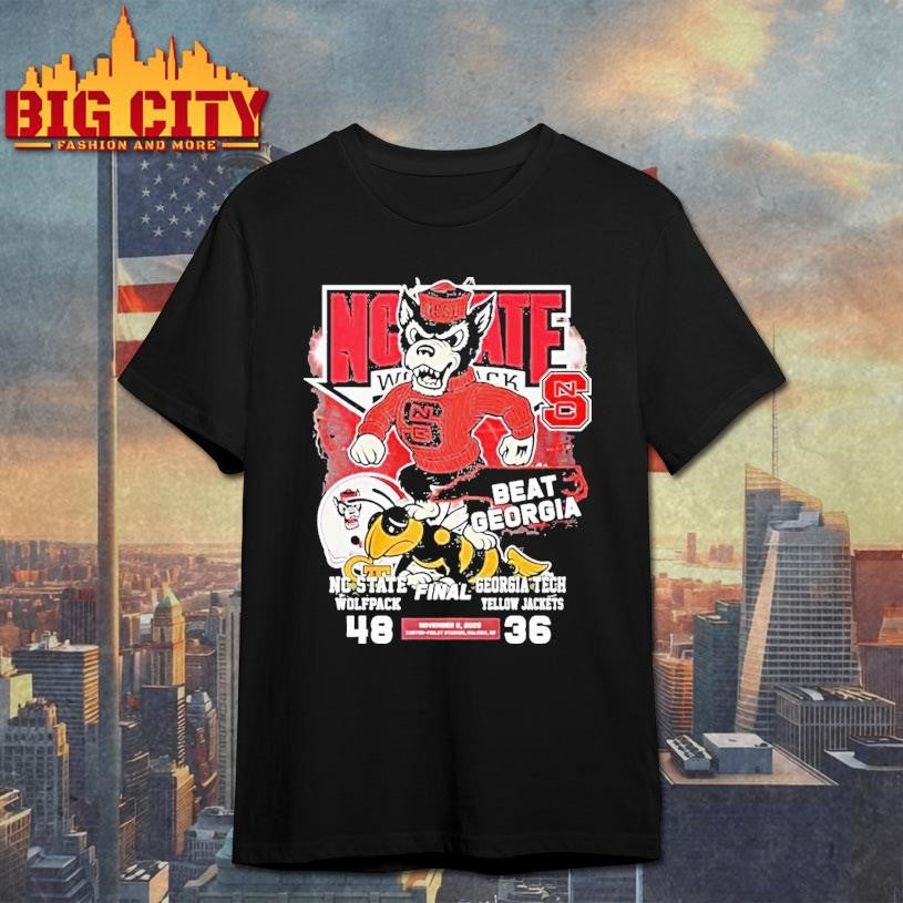 Nc State Wolfpack Mascot Beat Georgia Tech 48 36 Finals 2025 Shirt