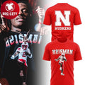 Nebraska Cornhuskers Emmett Johnson H21SMAN 2025 Two Sided Shirt