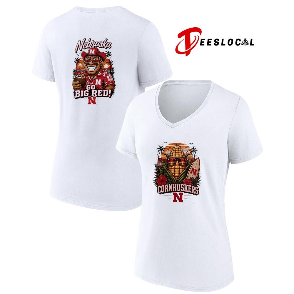 Nebraska Cornhuskers NCAA Tropical mascot shirt
