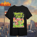 Neon Gore Monster Brutal Horror Art Metal Band Style Circle Shirt
