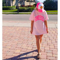 Neon Pink Sunkissed Shirt Summer Tees Oversized Tshirt Preppy Shirts Beachy Tees Preppy Clothes Shirt Trendy Summer...
