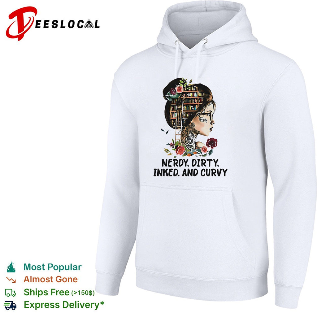 Nerdy dirty inked and curvy woman shirt