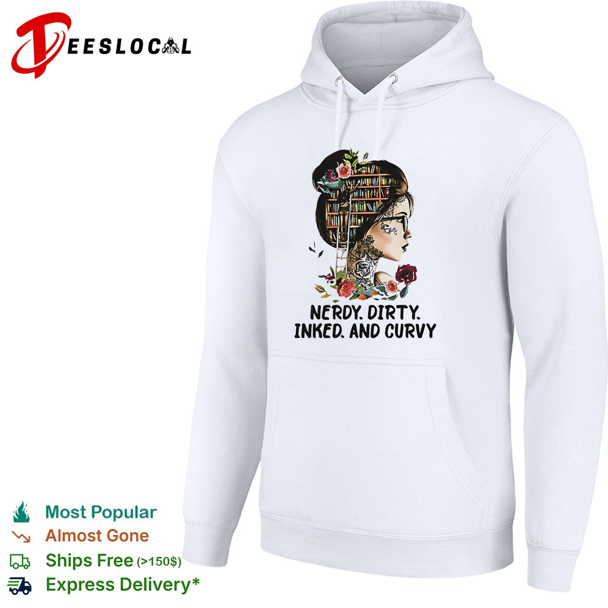 Nerdy dirty inked and curvy woman shirt