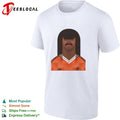 Netherlands retro footballer portrait shirt