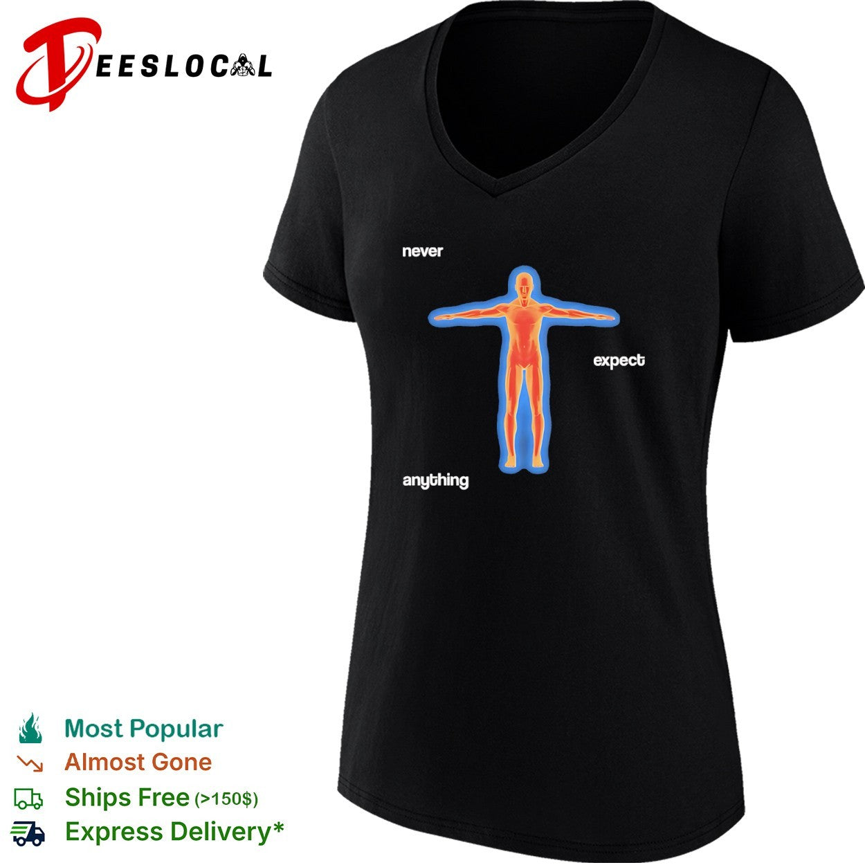 Never expect anything thermal body shirt
