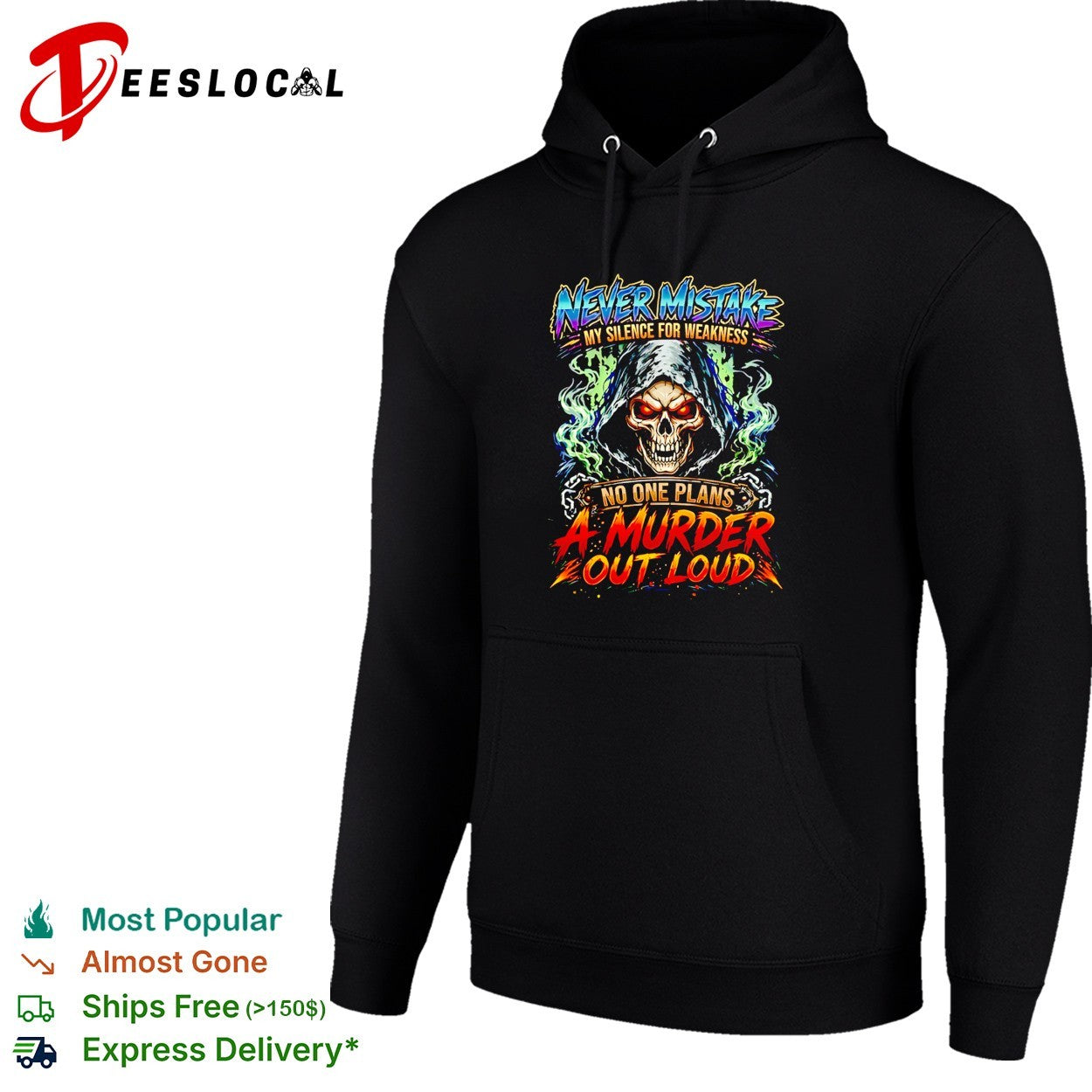 Never mistake my silence for weakness no one plans a murder out loud shirt