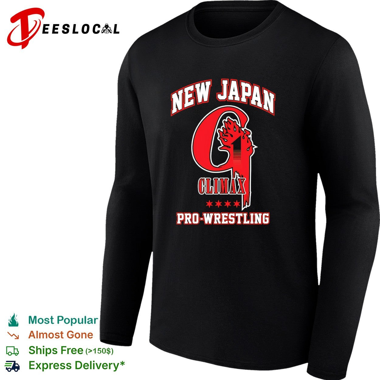 New Japan Pro Wrestling G1 Climax New Japan shirt