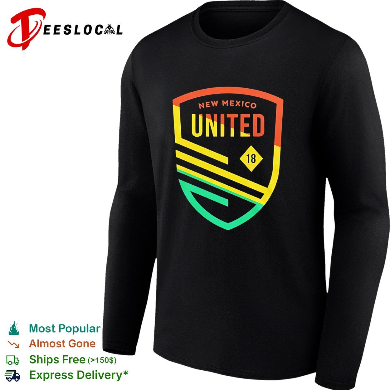 New Mexico United 18 shield logo soccer team club shirt