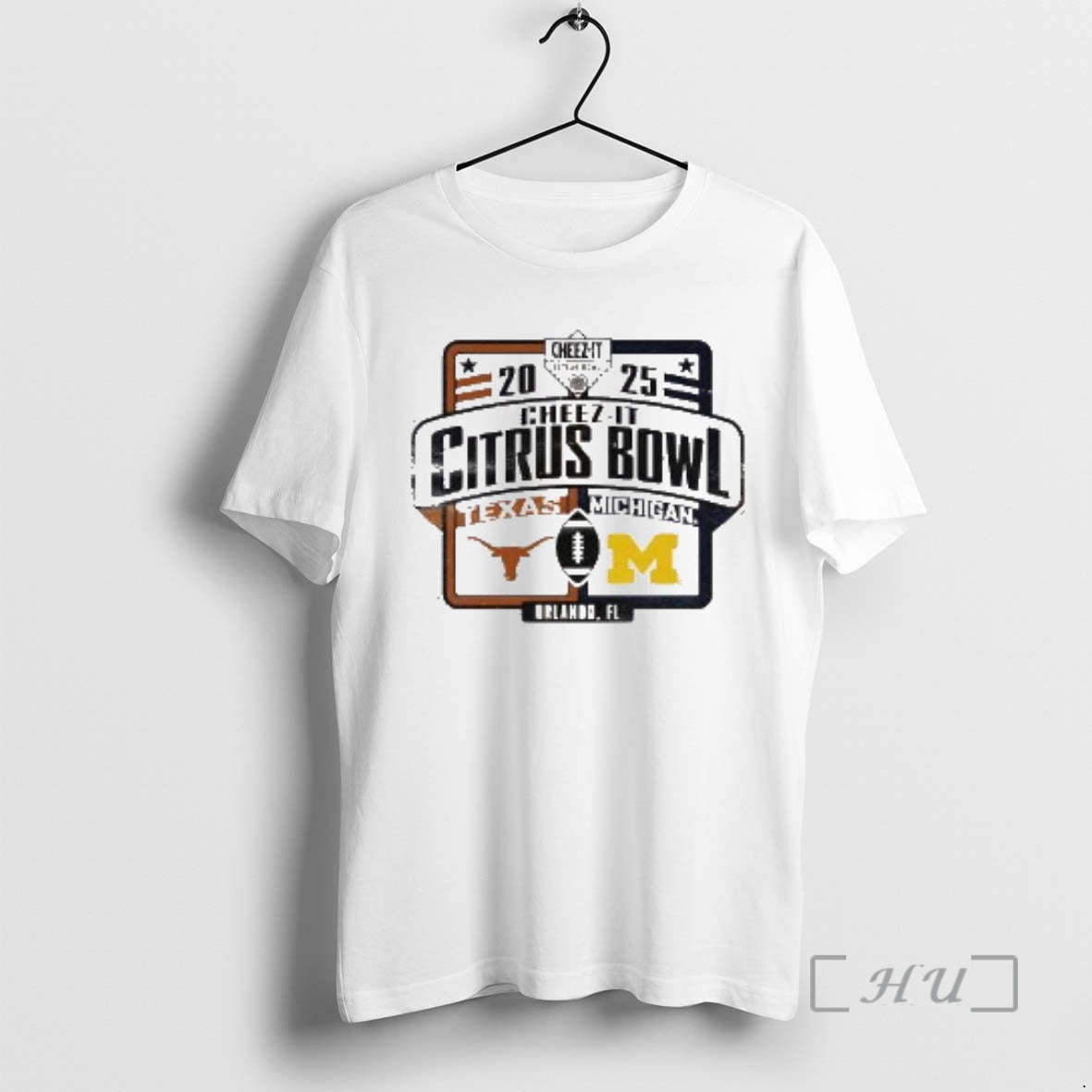 New Michigan Wolverines Vs Texas Longhorns 2025 Cheez It Citrus Bowl Matchup Premium T Shirts Hoodie, Sweatshirt