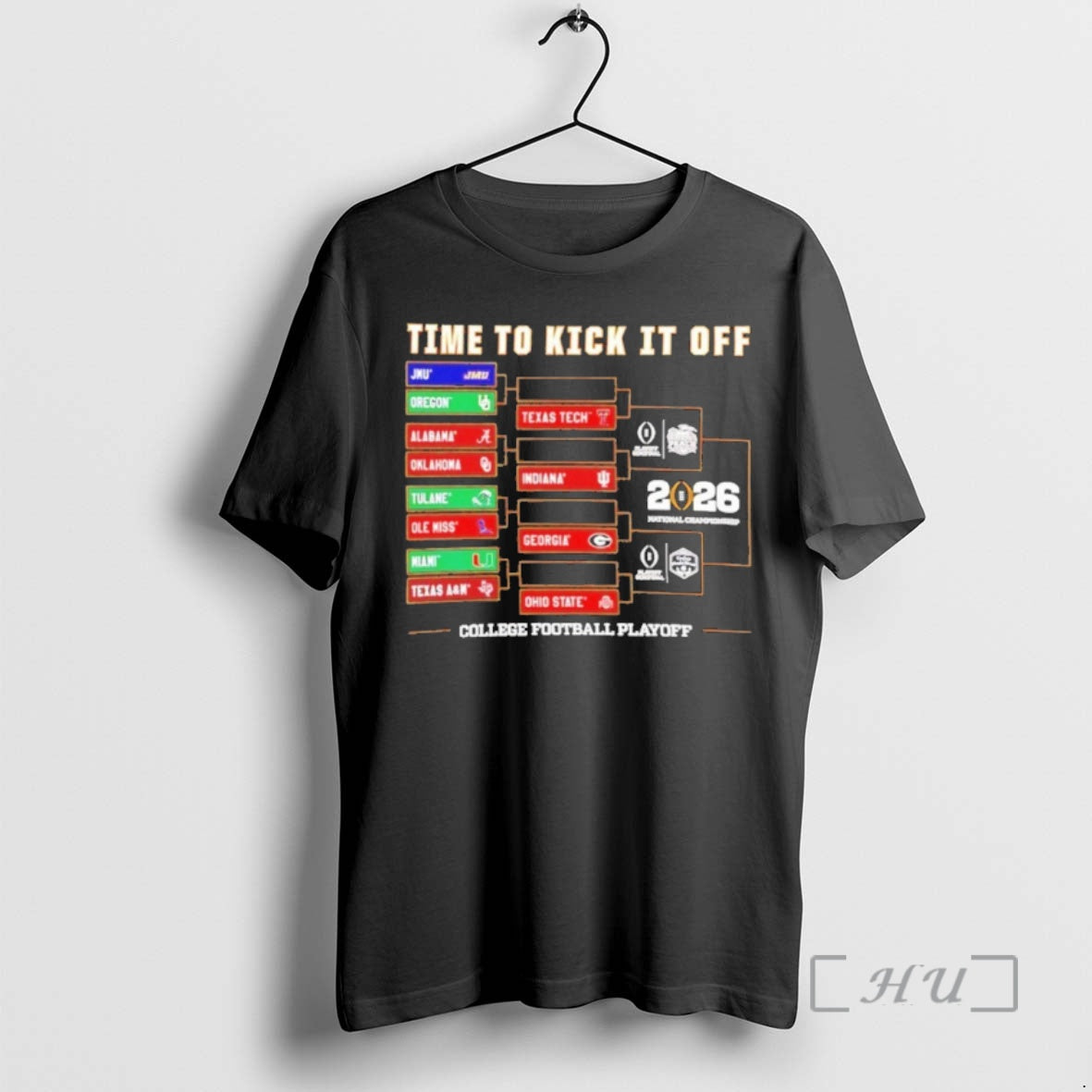 New Time To Kick It Off 2025 26 Cfp Bracket T-Shirts, Hoodie, Sweatshirt | CiraTrend.com