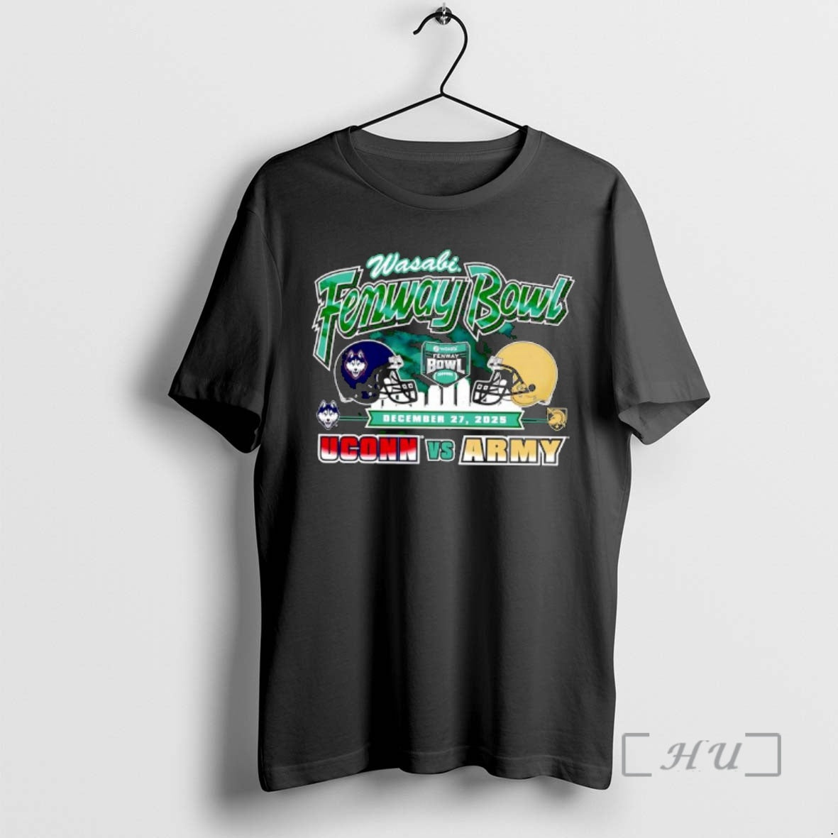 New Uconn Huskies Vs Army Black Knights 2025 Wasabi Fenway Bowl H2h Ornaments Premium T-Shirts, Hoodie, Sweatshirt