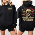 New Version Customize Gen X T-shirt, You Really Don't Want To Know My Thoughts Hoodie, Inspired Funny Saying Sarcasm...