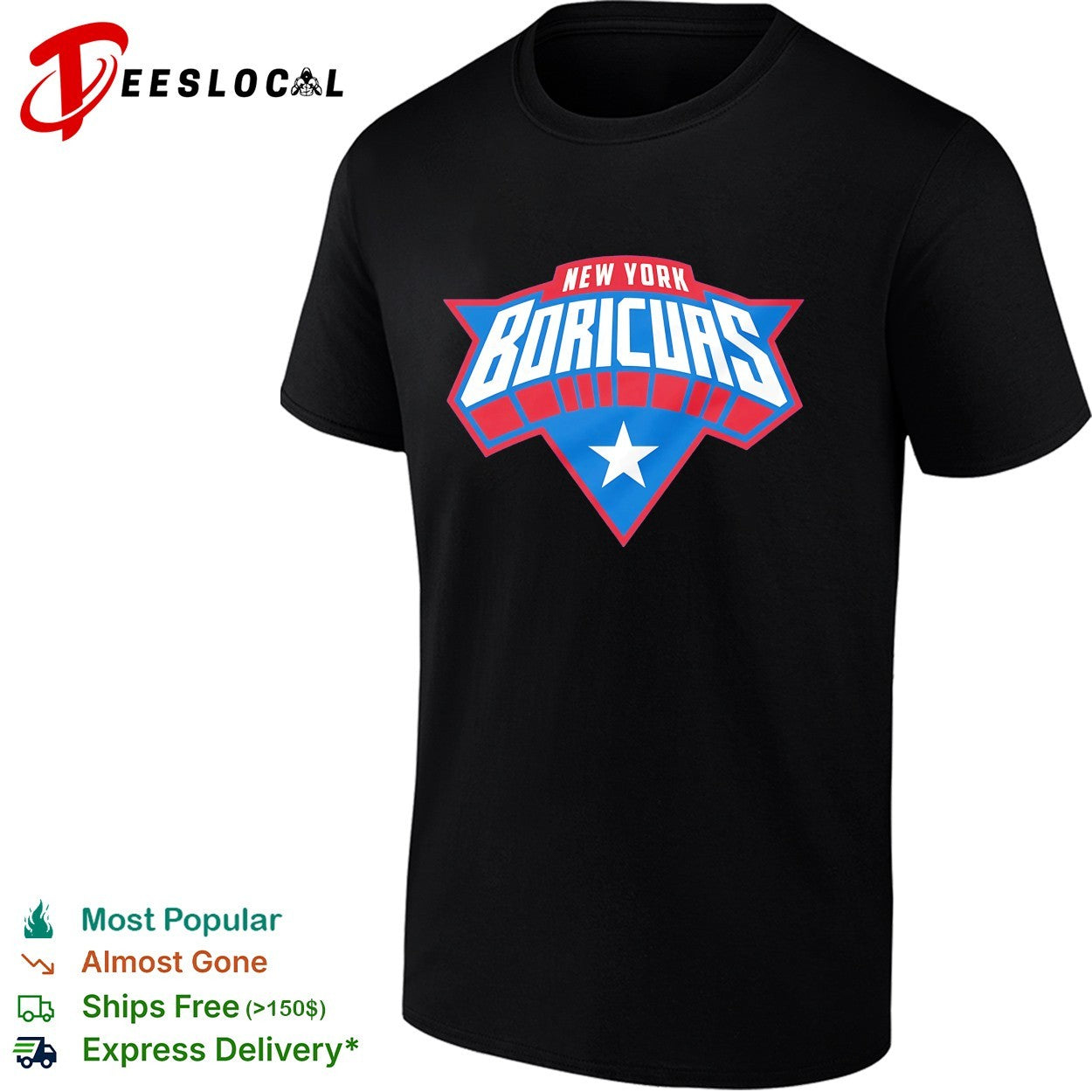 New York Boricuas logo shirt