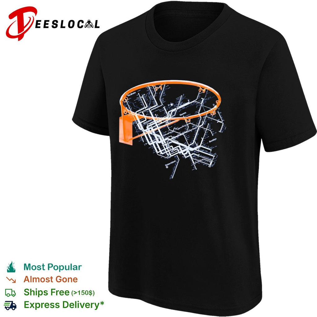 New York City Subway Map Basketball shirt