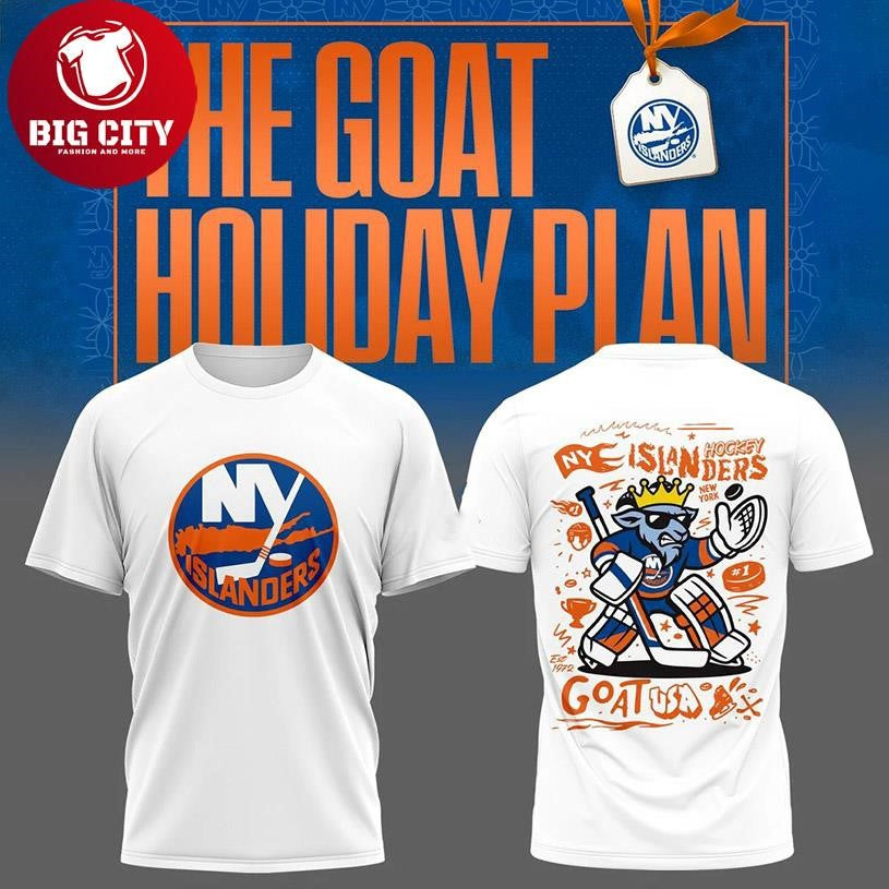 New York Islanders The Goat Holiday Pian Two Sided Shirt