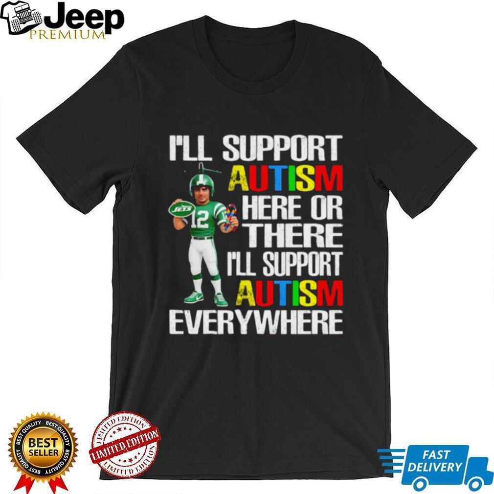 New York Jets Football Player Autism Awareness Support T Shirt