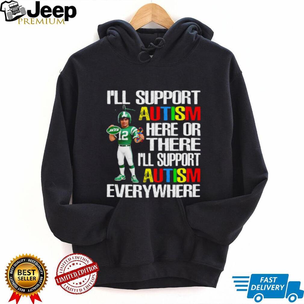New York Jets Football Player Autism Awareness Support T Shirt