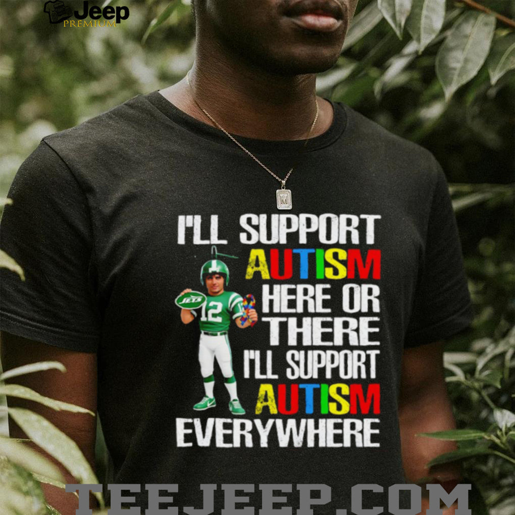 New York Jets Football Player Autism Awareness Support T Shirt