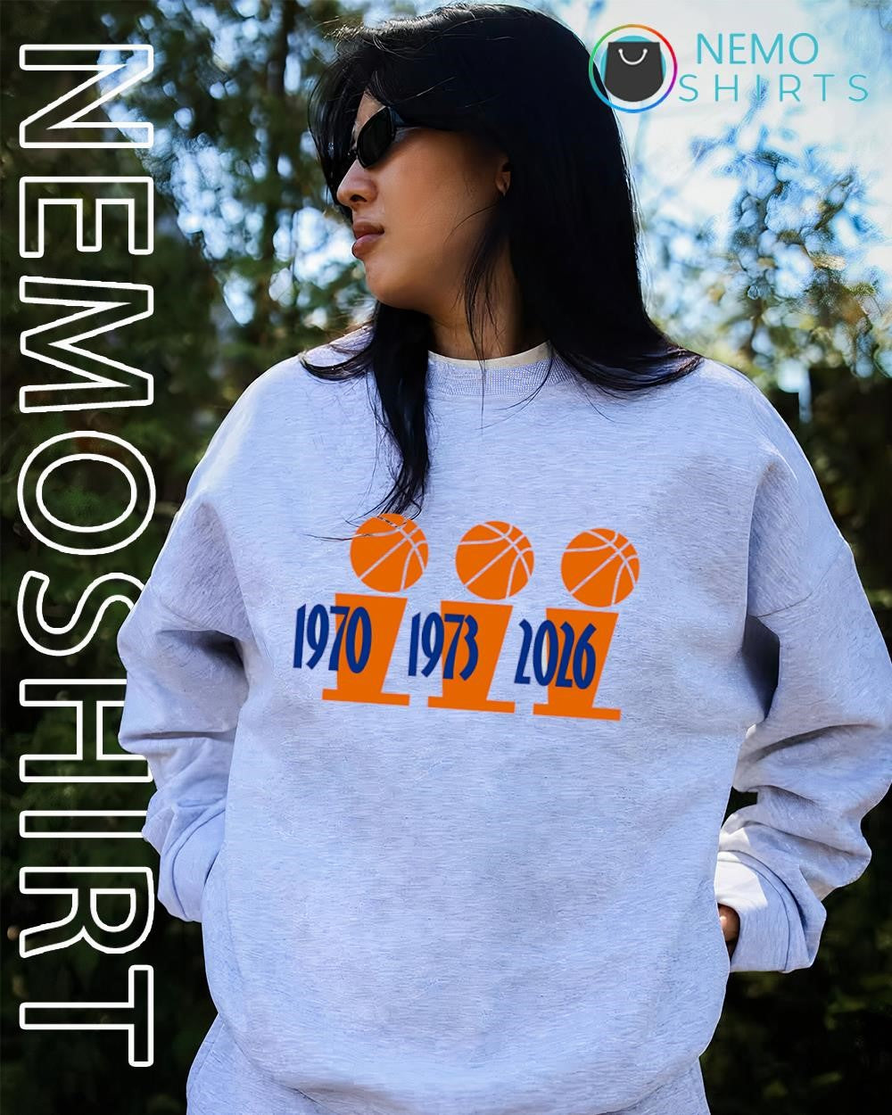New York Knicks 1970 1973 2026 history trophies shirt