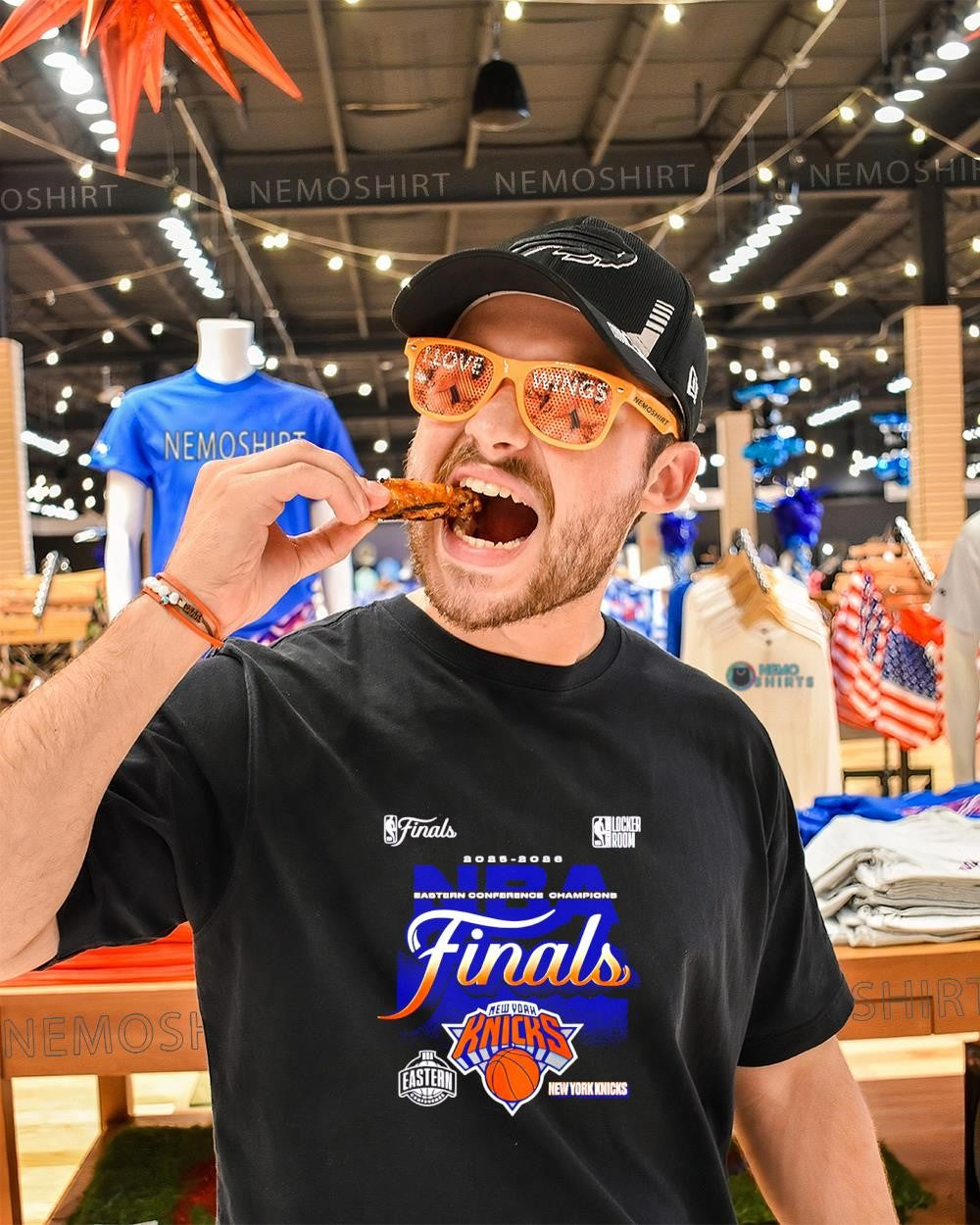 New York Knicks 2026 NBA Eastern Conference Champions locker room shirt