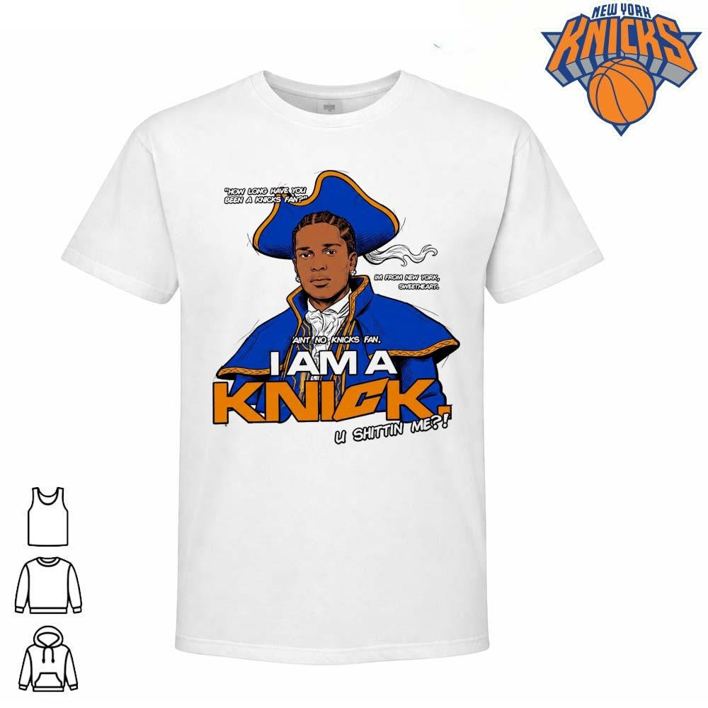New York Knicks Champions NBA 2026 A$AP Rocky I Am A Knick Shirt
