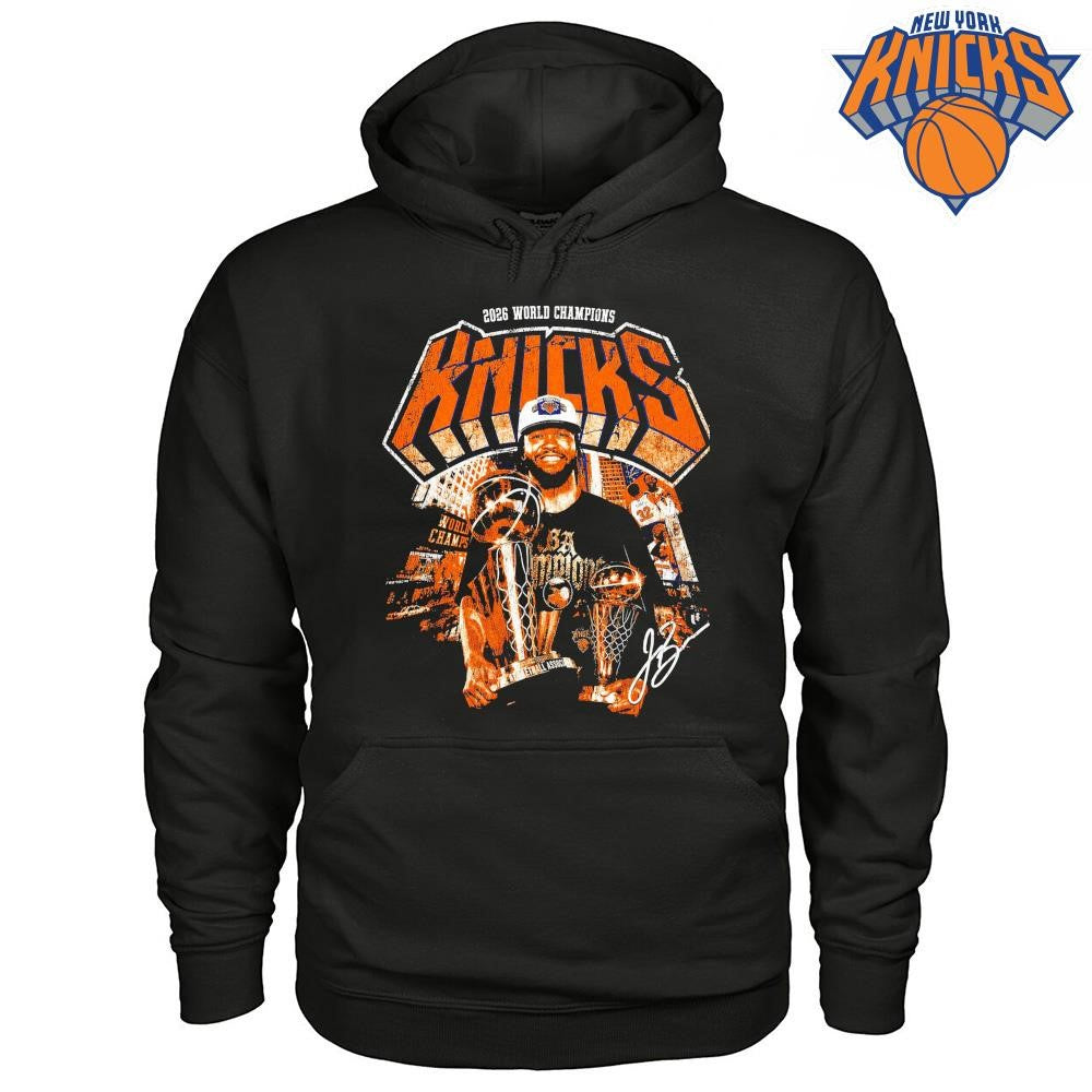 New York Knicks Champions NBA 2026 Anime Girl Larry O’Brien Trophy Shirt