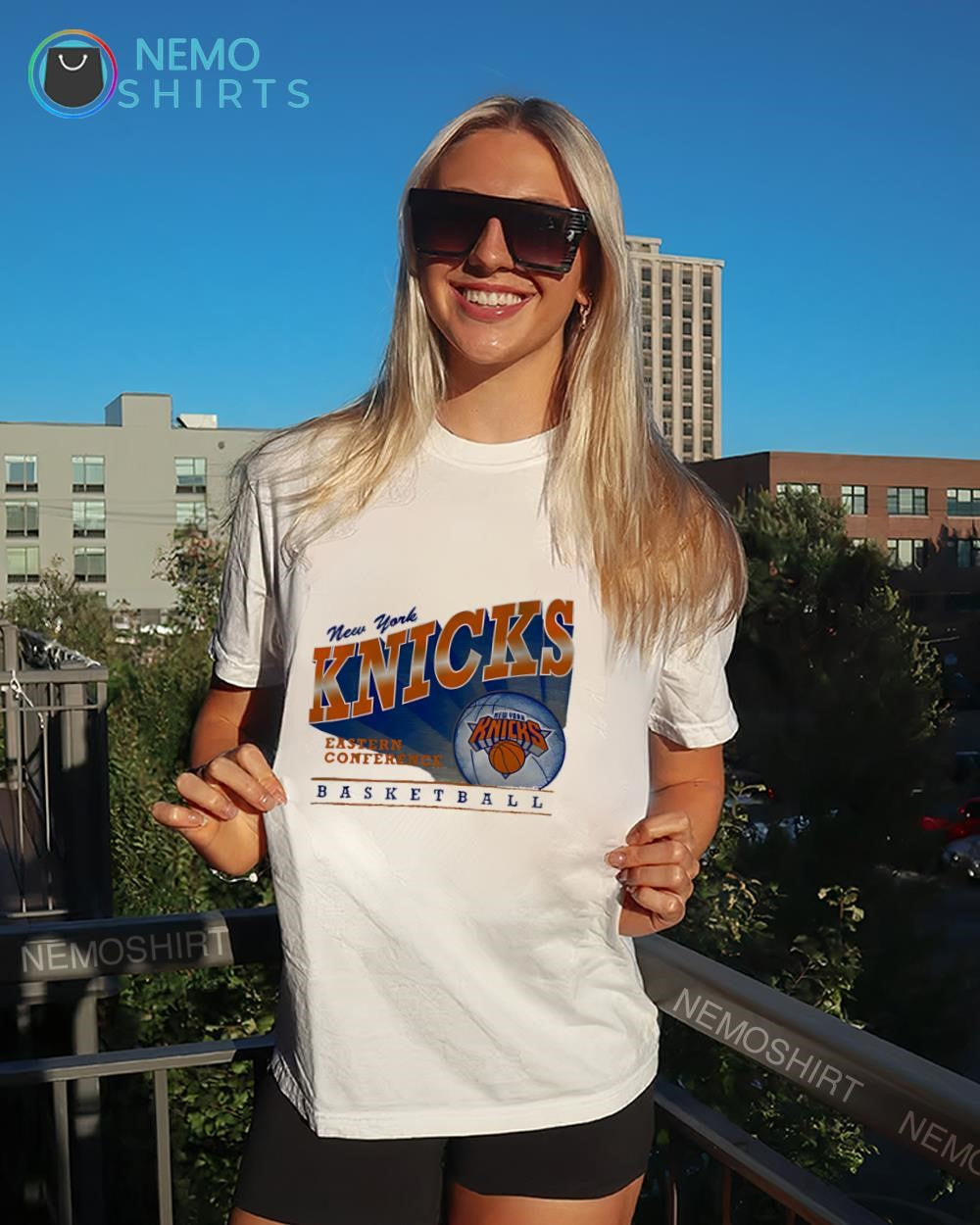 New York Knicks Eastern Conference basketball logo shirt