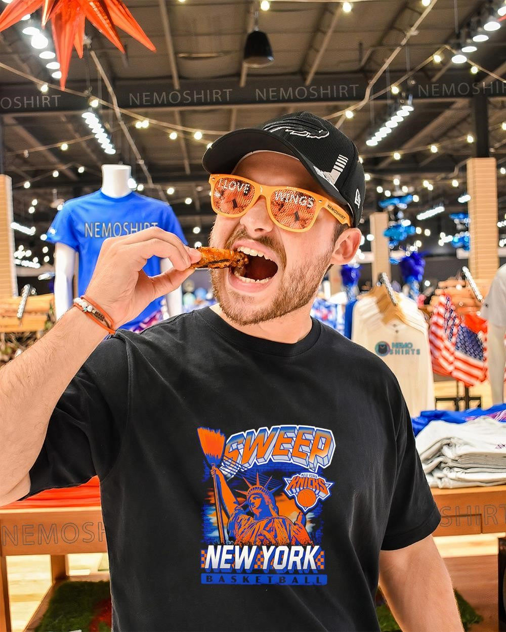 New York Knicks basketball Statue of Liberty series sweep shirt