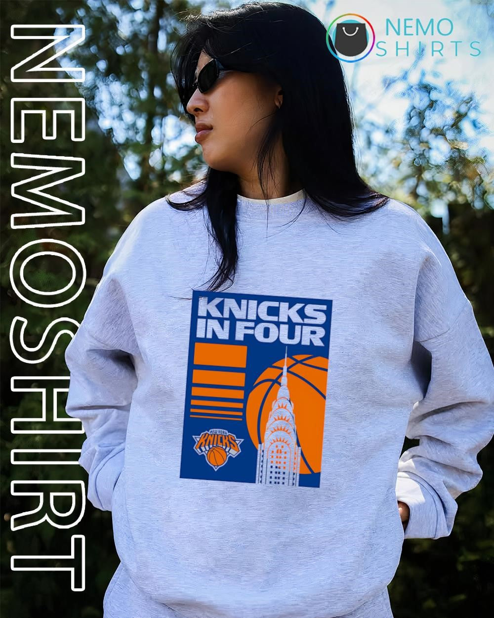 New York Knicks in four Chrysler Building alongside shirt