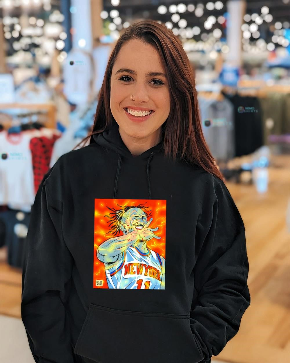 New York Knicks player Jalen Brunson JB Hand Bite shirt