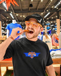 New York Knicks team Batman symbol shirt