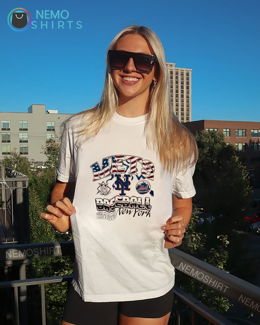 New York Mets since 1962 baseball logo shirt