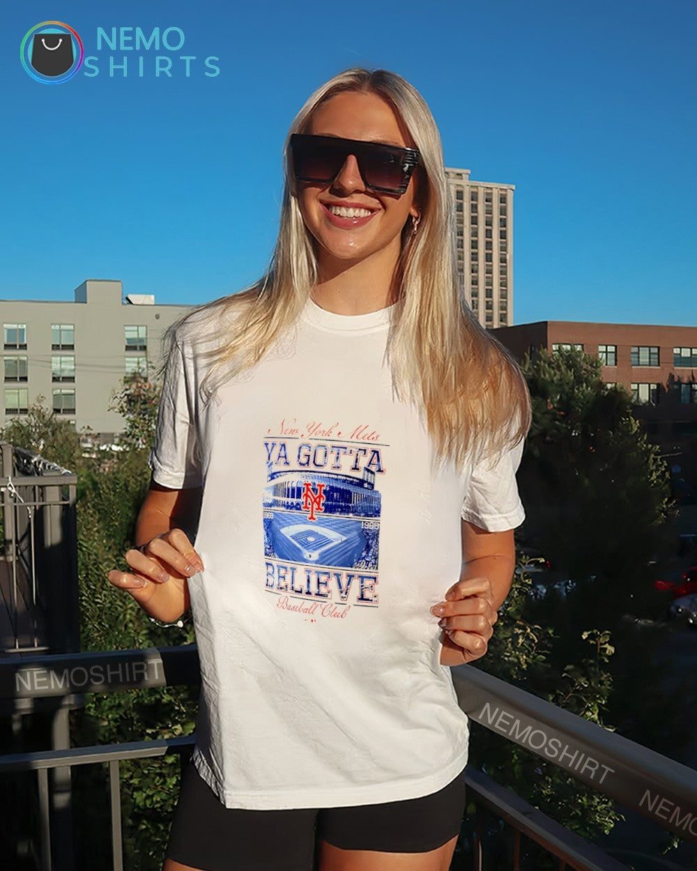 New York Mets ya gotta believe baseball club stadium shirt